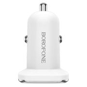 Адаптер Автомобильный - Borofone BZ12, 2USB/2.4A белый
