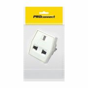 Переходник сетевой в розетку PROconnect Квадрат 10А/2200Вт белый