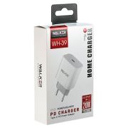 Адаптер Сетевой - Walker WH-39, 1USB-C/PD20W белый