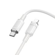 Кабель Type-C - Lightning Borofone BU56, 3А/PD27W, 1.2м, белый