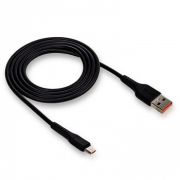 Кабель USB - MicroUSB Walker C315, 2.4A, 1м, чёрный