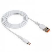 Кабель USB - MicroUSB Walker C315, 2.4A, 1м, белый