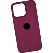 Чехол iPh 15 Pro Max силикон SC винный закрытый с лого