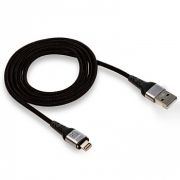Кабель USB - Lightning Walker C970, 3.3A, 1м, магнитный, индикатор, чёрный