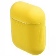 Чехол для AirPods силиконовый жёлтый