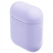 Чехол для AirPods силиконовый сиреневый
