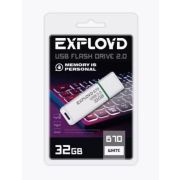 Накопитель USB 32Gb Exployd 670 белый