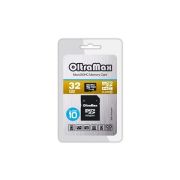 Карта памяти 32GB - OltraMax карта памяти microSDHC сlass 10 с адаптером