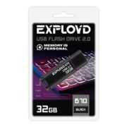 Накопитель USB 32Gb Exployd 670 чёрный