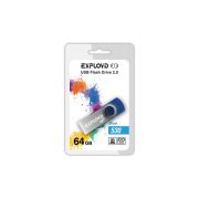Накопитель USB 64Gb Exployd 530 синий