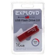 Накопитель USB 16Gb Exployd 620 красный