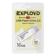 Накопитель USB 16Gb Exployd 650 белый