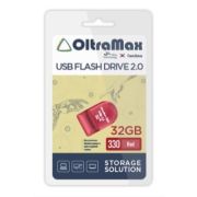 Накопитель USB 32Gb OltraMax 330 красный мини