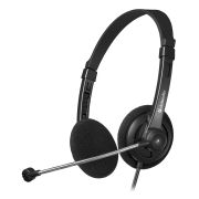Гарнитура Defender Aura 104 накладная 2x3,5 jack, чёрный, кабель 1.8 м
