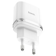Адаптер Сетевой - Hoco C12Q, 1USB/3A/QC3.0/18W белый