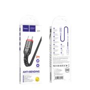 Кабель USB - Type-C Hoco X59, 3A, 2м, текстиль, чёрный