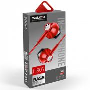 Наушники с микрофоном Walker H905 красные