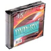 Диск DVD+RW - VS DVD+RW 4.7 Gb 4x Slim/5/200 кратно 5шт.