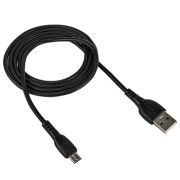 Кабель USB - MicroUSB Walker C325, 2.4A, 1м, чёрный