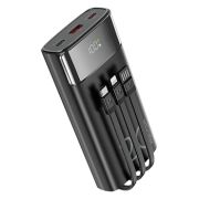 Аккумулятор внешний 20000 mAh  Walker WB-625, QC3.0/PD20W встроен.кабели чёрный