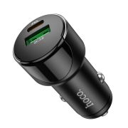 Адаптер Автомобильный - Hoco Z42, 1USB/1USB-C/QC3.0/PD20W чёрный