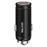 Адаптер Автомобильный - Walker WCR-23, 1USB/3A/QC3.0/18W чёрный