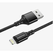 Кабель USB - Lightning Borofone BX54, 2.4A, 1м, текстиль, чёрный, тех.пак - Акция от 10 шт! - 10%