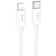 Кабель Type-C - Lightning Hoco X87, 3A/PD20W, 1м, белый