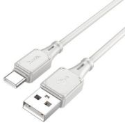 Кабель USB - Type-C Hoco X101, 3A, 1м, силиконовый, серый