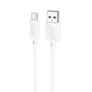 Кабель USB - MicroUSB Hoco X88, 2.4A, 1м, белый