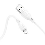 Кабель USB - Lightning Hoco X61, 2.1A, 1м, силиконовый, белый