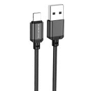 Кабель USB - Lightning Borofone BX87, 2.4A, 1м, чёрный