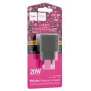 Адаптер Сетевой - Hoco CS13A, 1USB-C/PD20W чёрный
