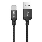 Кабель USB - Type-C Hoco X14, 3A, 2м, чёрный
