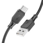 Кабель USB - Type-C Hoco X101, 3A, 1м, силиконовый, чёрный
