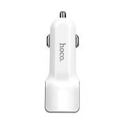 Адаптер Автомобильный - Hoco Z23, 2USB/2.4A белый