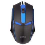 Мышь проводная Perfeo FACE USB игровая чёрная