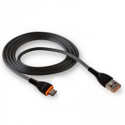 Кабель USB - MicroUSB Walker C565, 2.4A, 1м,  чёрный