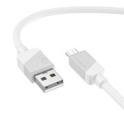 Кабель USB - MicroUSB Borofone BX107, 2.4A, 1м, белый