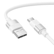 Кабель USB - Type-C Borofone BX106, 3A, 1м, белый