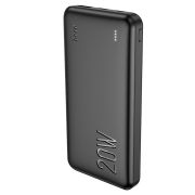 Аккумулятор внешний 10000 mAh Hoco J87 PD20W/QC3.0 чёрный