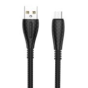 Кабель USB - MicroUSB Borofone BX38, 2.4A, 1м, чёрный