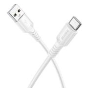Кабель USB - Type-C Borofone BX116, 3A, 1м, белый