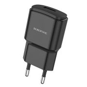Адаптер Сетевой - Borofone BA48A, 1USB/2.1A чёрный
