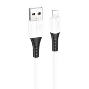 Кабель USB - Lightning Hoco X82, 2.4A, 1м, силиконовый, белый