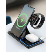 Беспроводное зарядное устройство X|O|Life WX023 15W чёрный, 3 в 1
