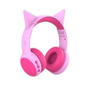 Наушники беспроводные полноразмерные Perfeo Kids розовые