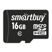 Карта памяти 16GB - Smartbuy карта памяти microSDHC сlass 10 без адаптера LE