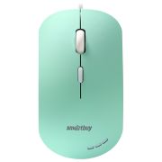 Мышь проводная Smartbuy 288-LG бесшумная с подсветкой зелёная