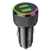 Адаптер Автомобильный - Hoco NZ14, 2USB/3A/QC3.0/36W чёрный